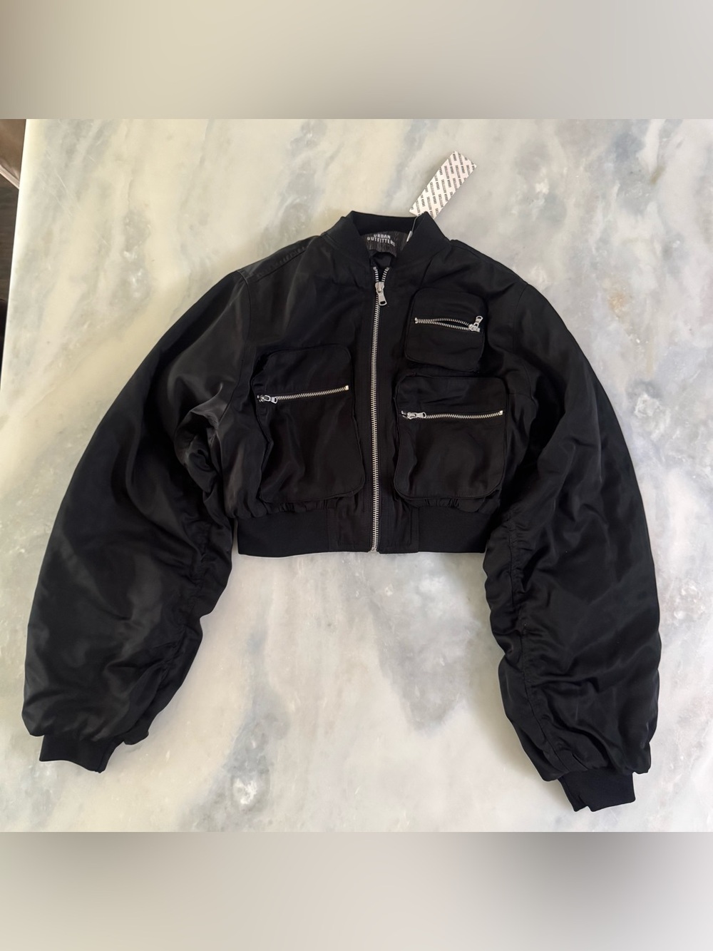 UO Urban Outfitters Jodie Cropped Bomber Jacket Women’s Size XS New tags